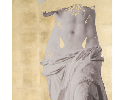 Sagebrook - Hand Painted Venus In Gold in White