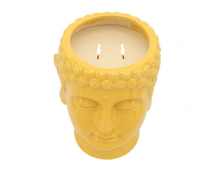 Sagebrook - 8.5" 40 Oz Buddha Citronella Candles (Set of 3) in Multi