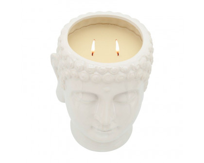 Sagebrook - 8.5" 40 Oz Buddha Citronella Candles (Set of 3) in Multi