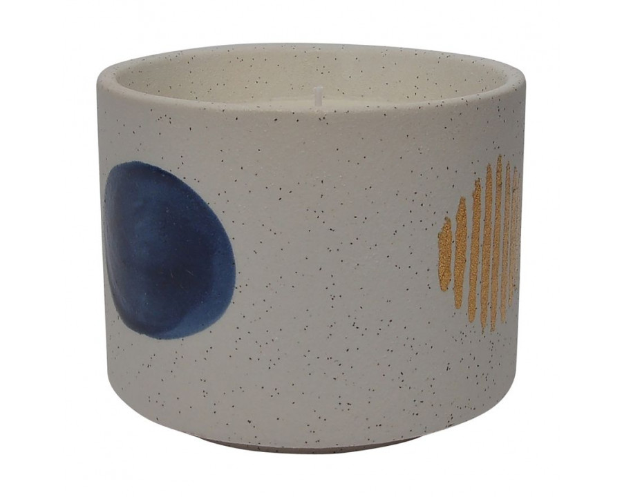 Sagebrook - 5" 15 Oz Funky Citro Candle in White