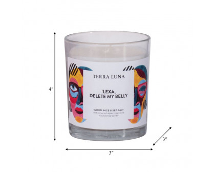 Sagebrook 4" 7 Oz Delete My Belly Boxed Candle