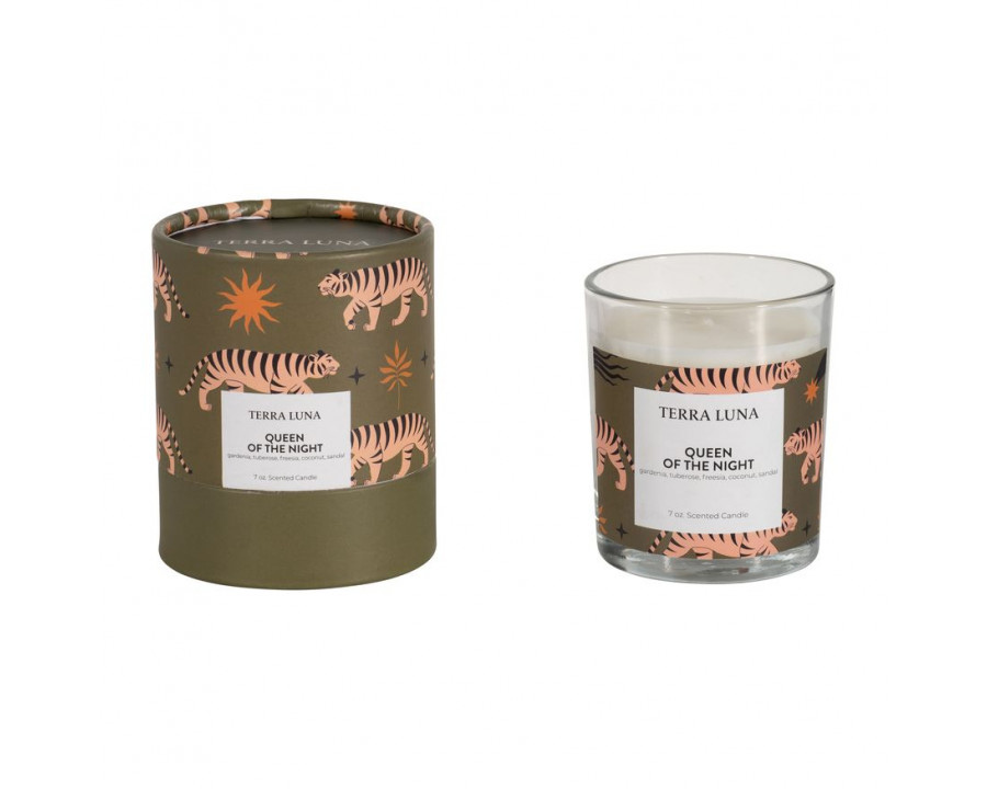 Sagebrook 4" 7 Oz Tiger Boxed Candle