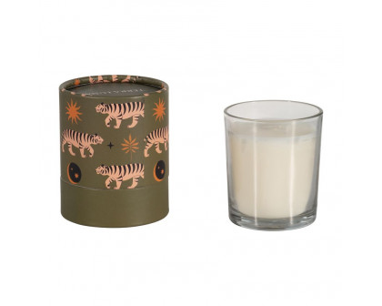 Sagebrook 4" 7 Oz Tiger Boxed Candle