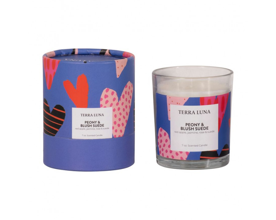 Sagebrook 4" 7 Oz Hearts Boxed Candle