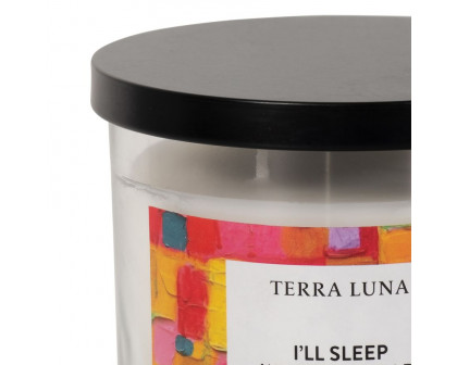 Sagebrook 4" 12 Oz Sleep When I'm Dead Lidded Candle