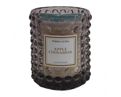 Sagebrook 3" 6 Oz Sweet Ambr Vanlla Bubble Glass Candle