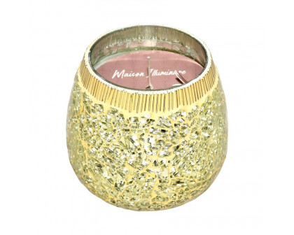 Sagebrook 4" 11 Oz Santal Vanilla Mosaic Candle