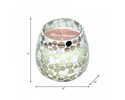 Sagebrook 4" 11 Oz Casa Pacifica Mosaic Candle