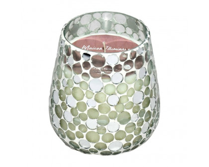 Sagebrook 4" 11 Oz Casa Pacifica Mosaic Candle