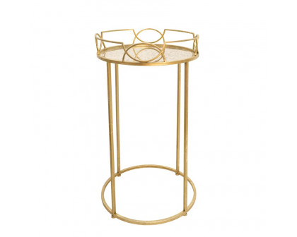 Sagebrook - Accent Table Set With Aged Mirror Top in Gold