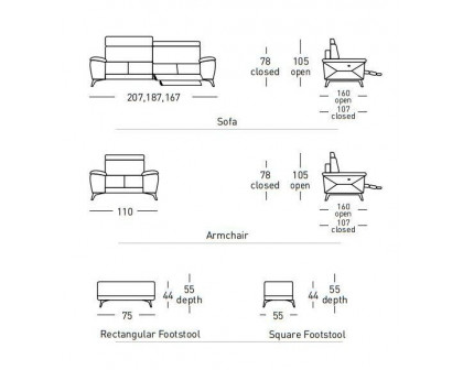 Satis Glide Sofa 207