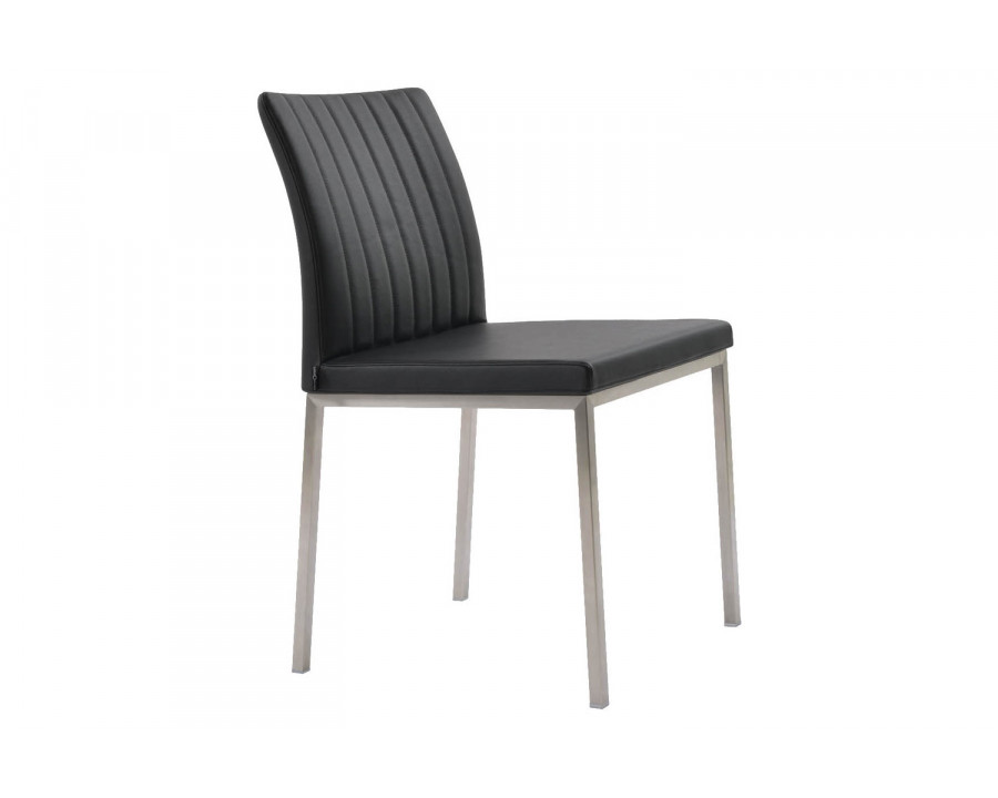 SohoConcept Zeyno Metal Dining Chair - Stainless Steel Base