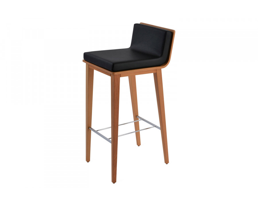 SohoConcept Dallas Pl Wood Stool Counter - Beech Natural Base