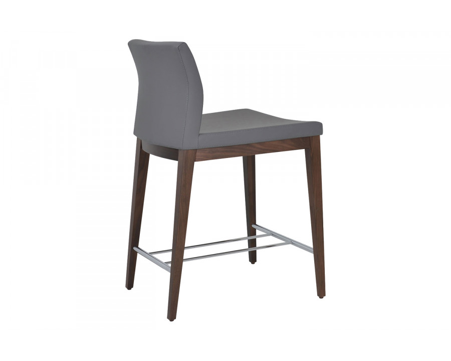 SohoConcept - Pasha Wood Stool Counter Low Back