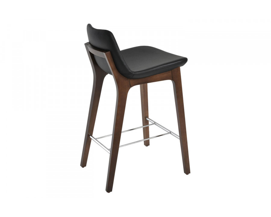 SohoConcept - Pera Wood Handle Back Stool Counter