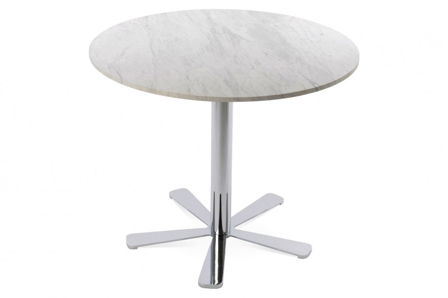 SohoConcept™ Daisy 5 Star Dining Table 31.5" - Silver Base