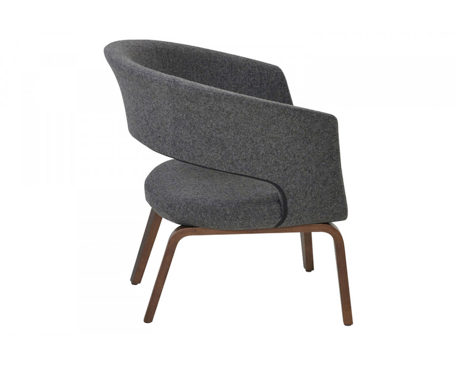 SohoConcept Ada Armchair Plywood Base - Walnut Base