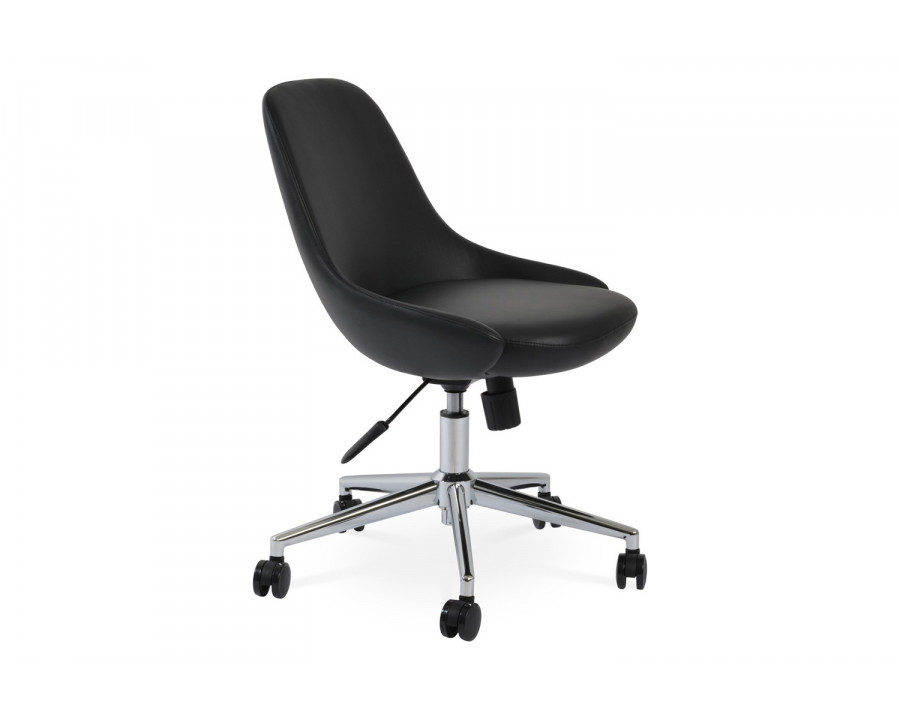 SohoConcept Gazel Office Chair - Chrome Solid Steel Base