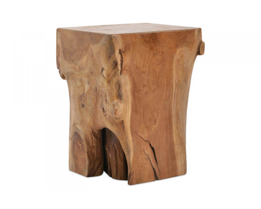 SohoConcept - Heavy Cube Teak Side Table