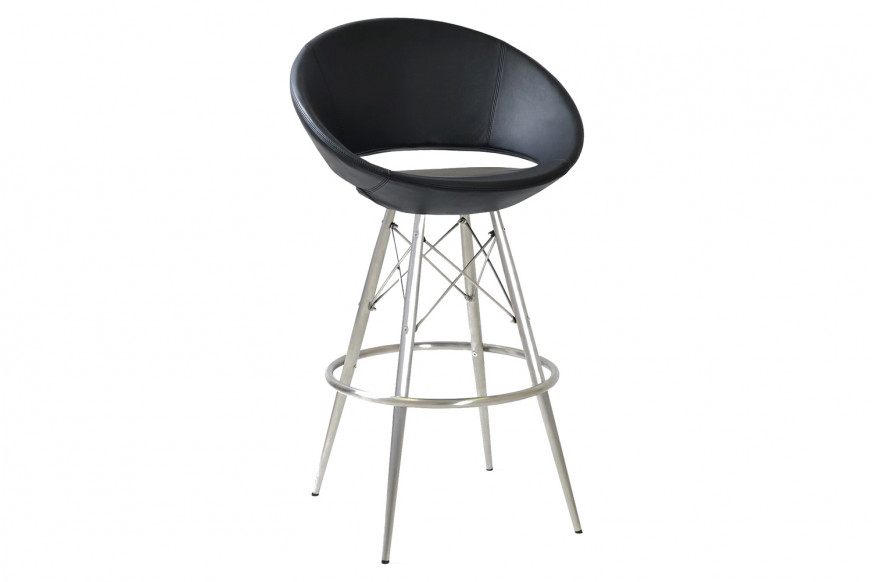 SohoConcept™ Crescent MW Stool Counter - Black Powder Base