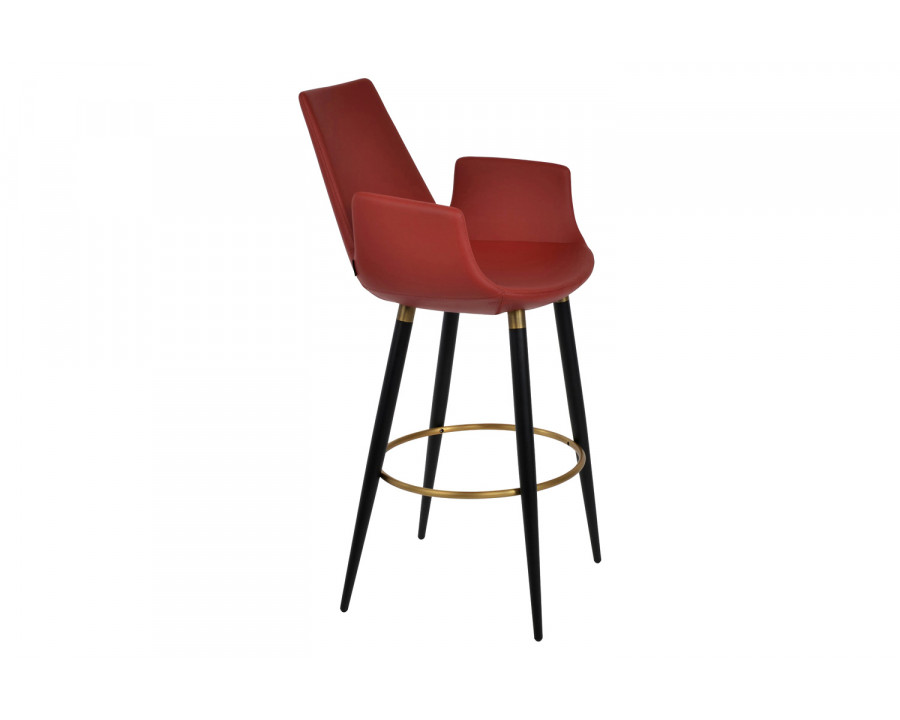 SohoConcept Eiffel Arm Ana Stool Bar - Black Powder Base