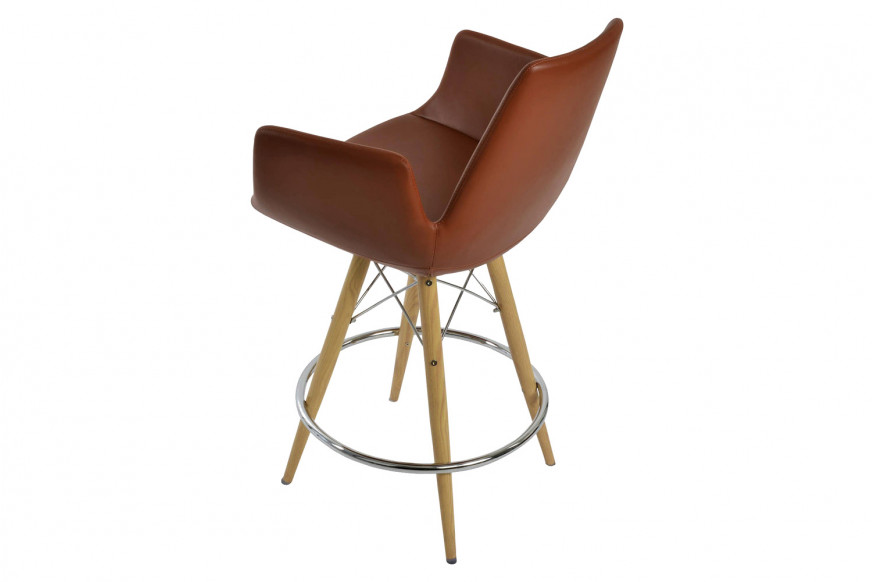 SohoConcept™ Eiffel Arm MW Stool Counter - Walnut Venner Base