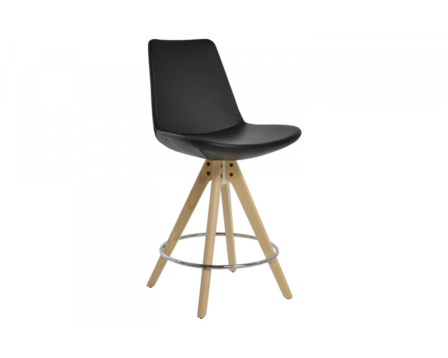 SohoConcept Eiffel Pyramid Stool Bar - American Walnut Base