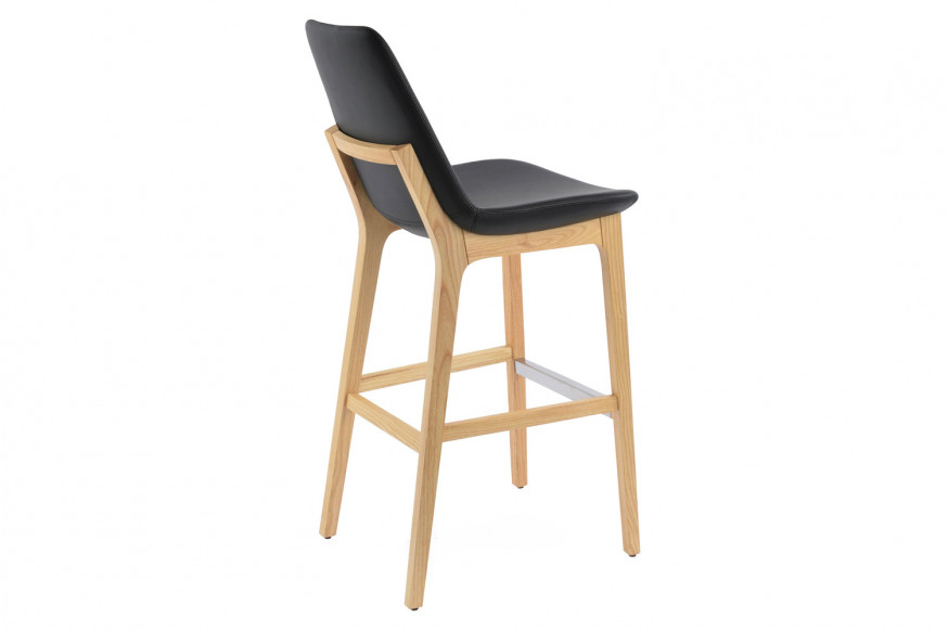 SohoConcept™ Eiffel Wood Stool Counter - American Walnut Base