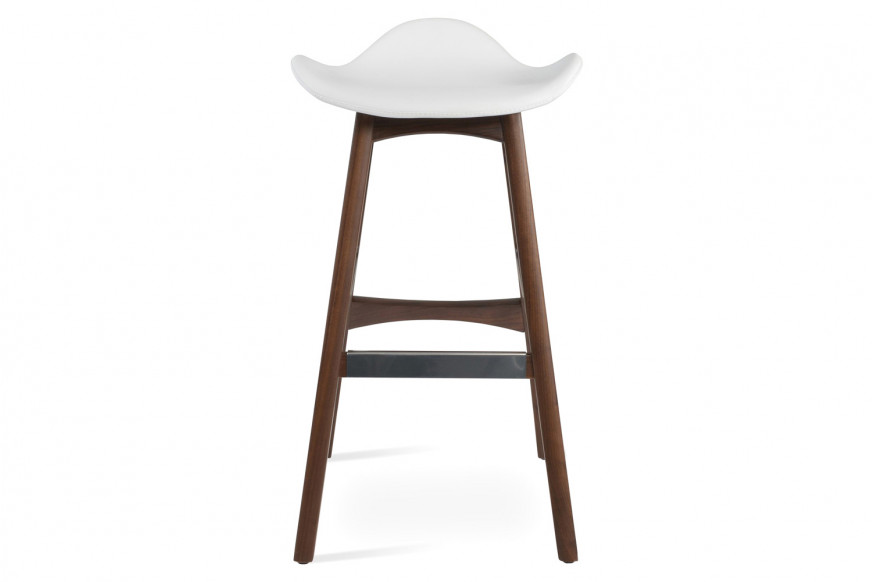 SohoConcept™ Falcon PR Wood Stool Counter - Beech Walnut Base