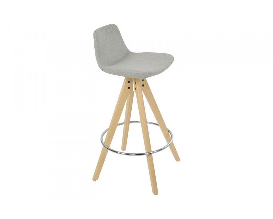 SohoConcept - Pera Pyramid Wood Swivel Stool Bar