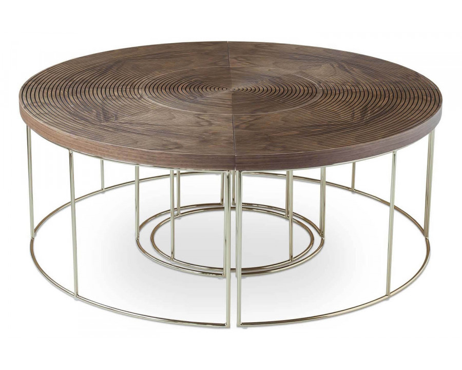 SohoConcept Ripples Coffee Table - Gold Base