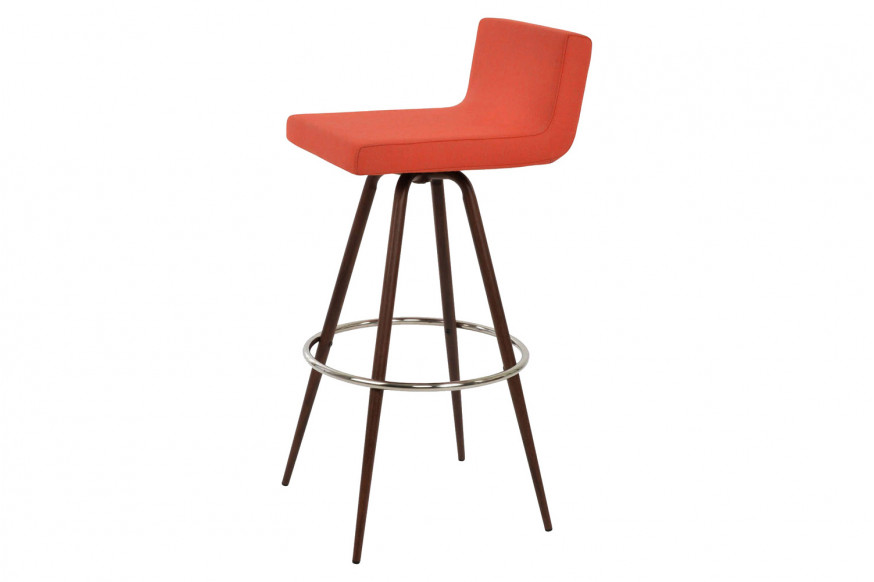 SohoConcept™ Dallas Max Swivel Stool Counter - Black Powder Base