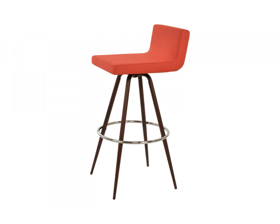 SohoConcept Dallas Max Swivel Stool Counter - Walnut Venner Base