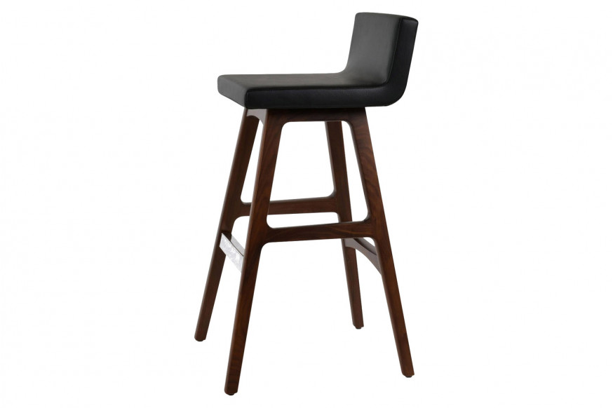 SohoConcept™ Dallas PR Wood Stool Counter - American Walnut Base