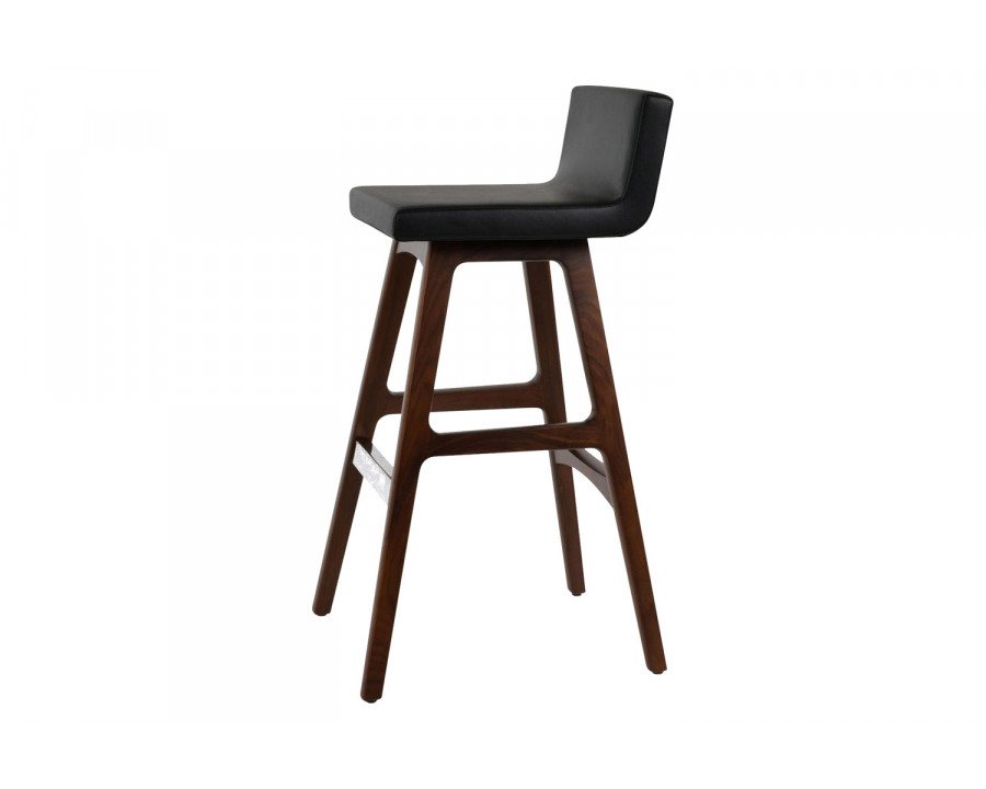 SohoConcept Dallas PR Wood Stool Bar - American Walnut Base