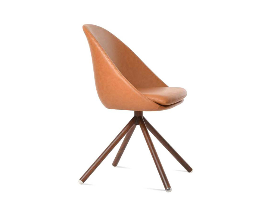 SohoConcept Avanos Stick Swivel Chair - Natural Veneer Base