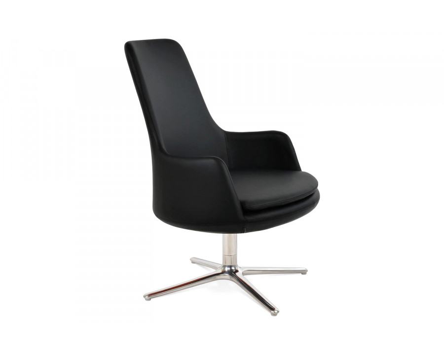 SohoConcept - Dervish High Back Oval Base Lounge Chair