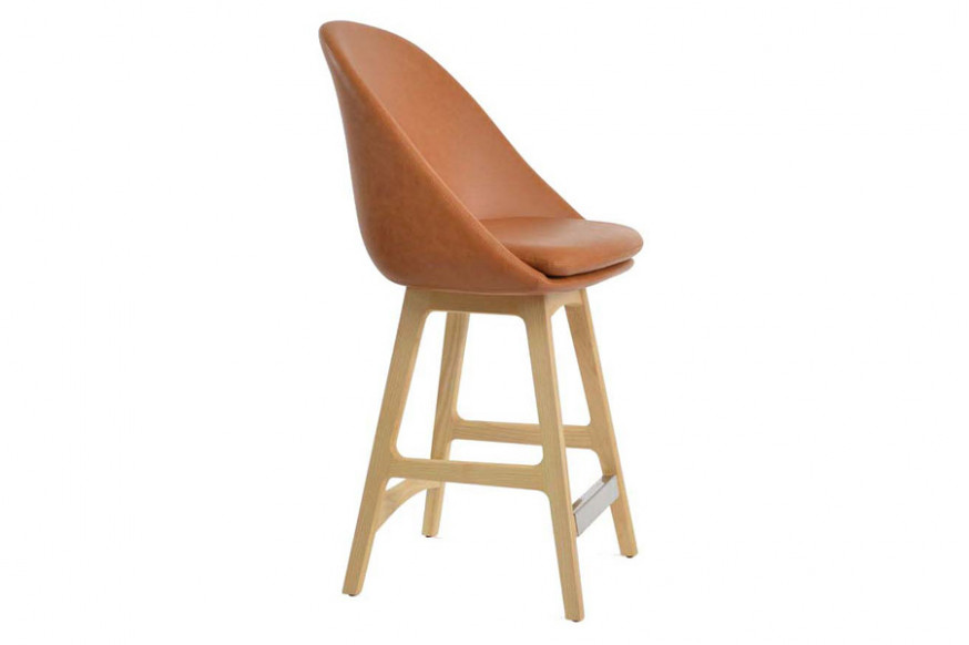 SohoConcept™ Avanos PR Wood Stool Counter - Beech Natural Base