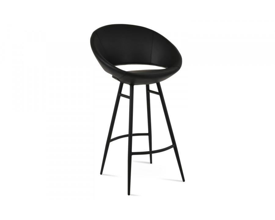 SohoConcept Crescent Galata Stool Bar - Chrome Base