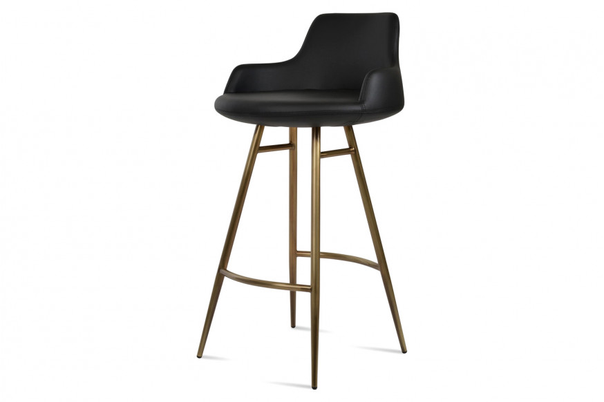 SohoConcept™ Dervish Galata Stool Counter - Black Powder Base