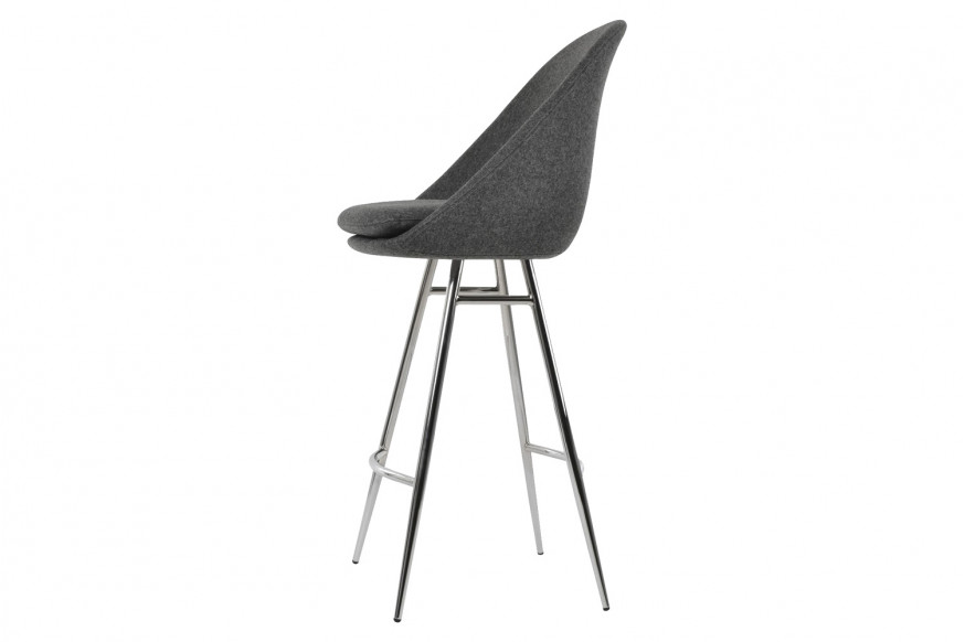 SohoConcept™ Avanos Galata Stool Bar - Black Powder Base