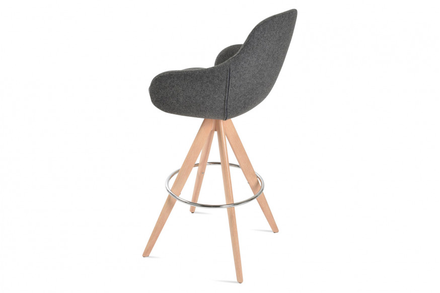 SohoConcept™ Gazel Arm Pyramid MW Stool Counter - Walnut Venner Base