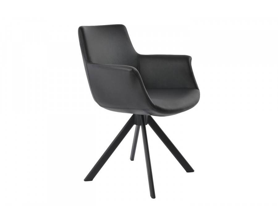 SohoConcept Bottega Sword Swivel Armchair - Black Base