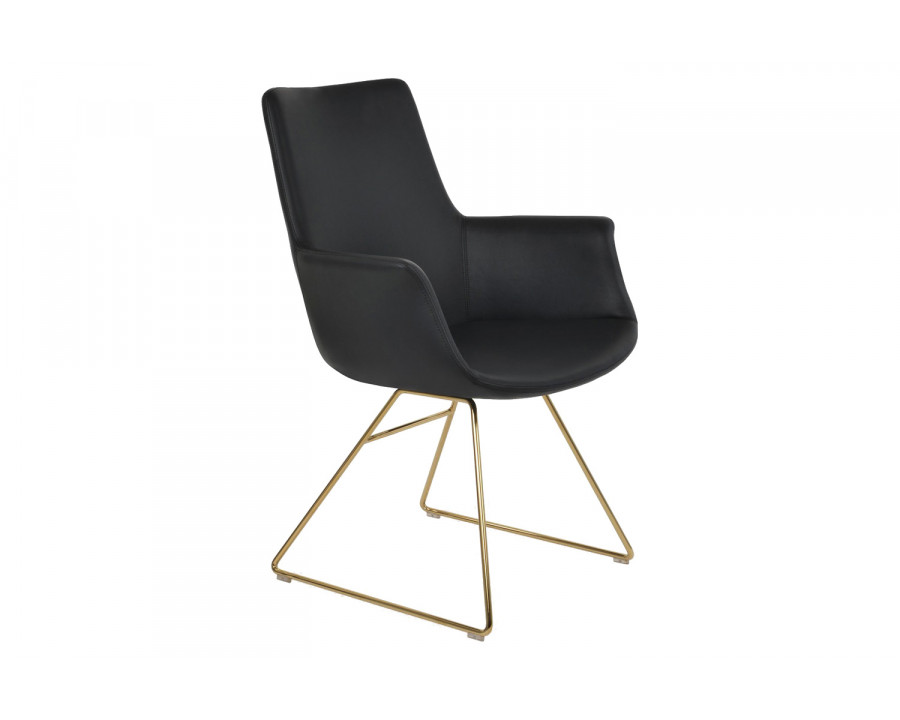 SohoConcept Bottega Wire Armchair HB - Gold Base