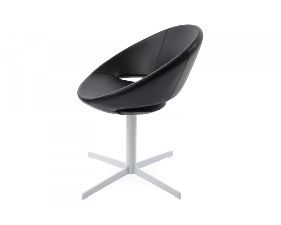 SohoConcept Crescent 4 Star Swivel Chair - Black Base