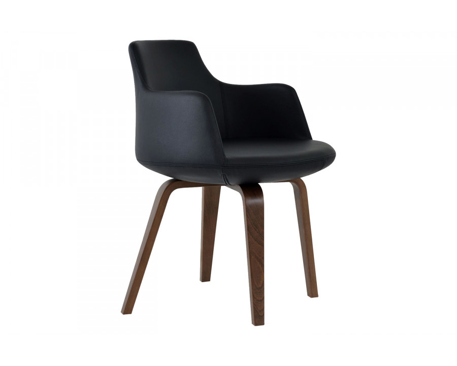 SohoConcept Dervish Plywood Armchair - American Walnut Base