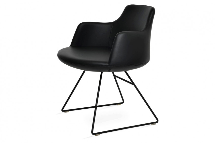 SohoConcept™ Dervish Wire Armchair - Black Powder Base