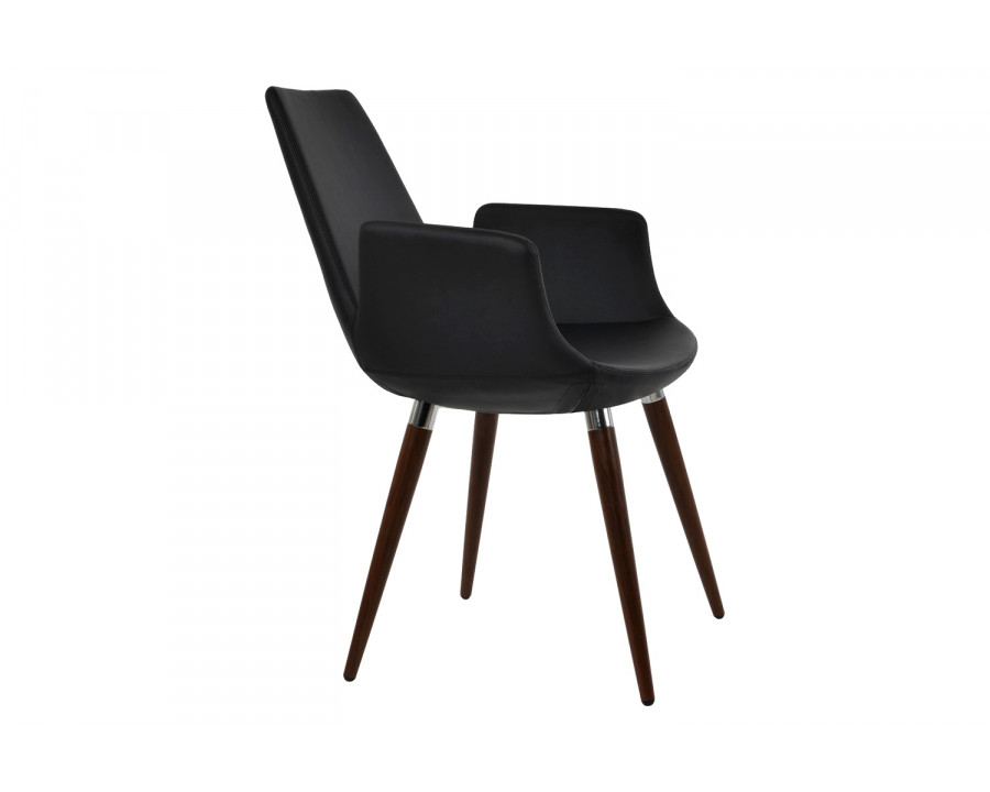 SohoConcept Eiffel Ana Armchair - Walnut Venner Base