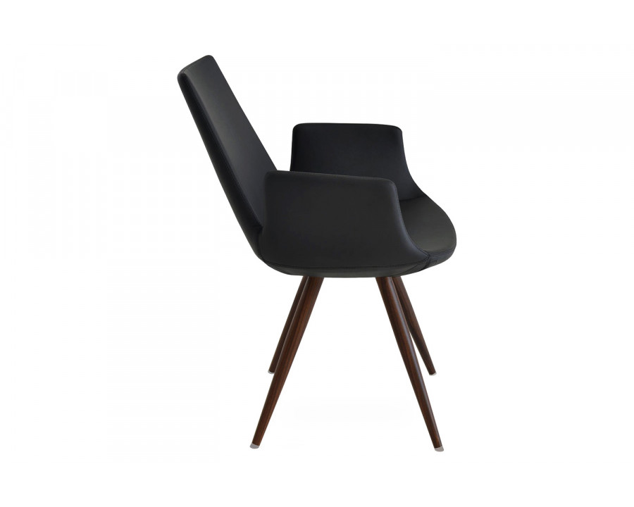 SohoConcept Eiffel Star X Base Dining Armchair - Natural Veneer Base