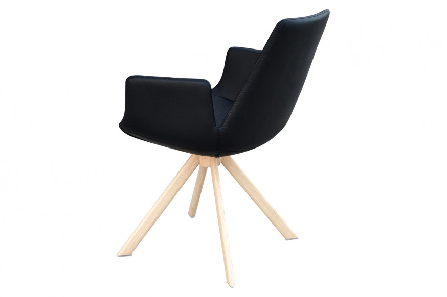 SohoConcept™ Eiffel Sword Armchair - Walnut Venner Base